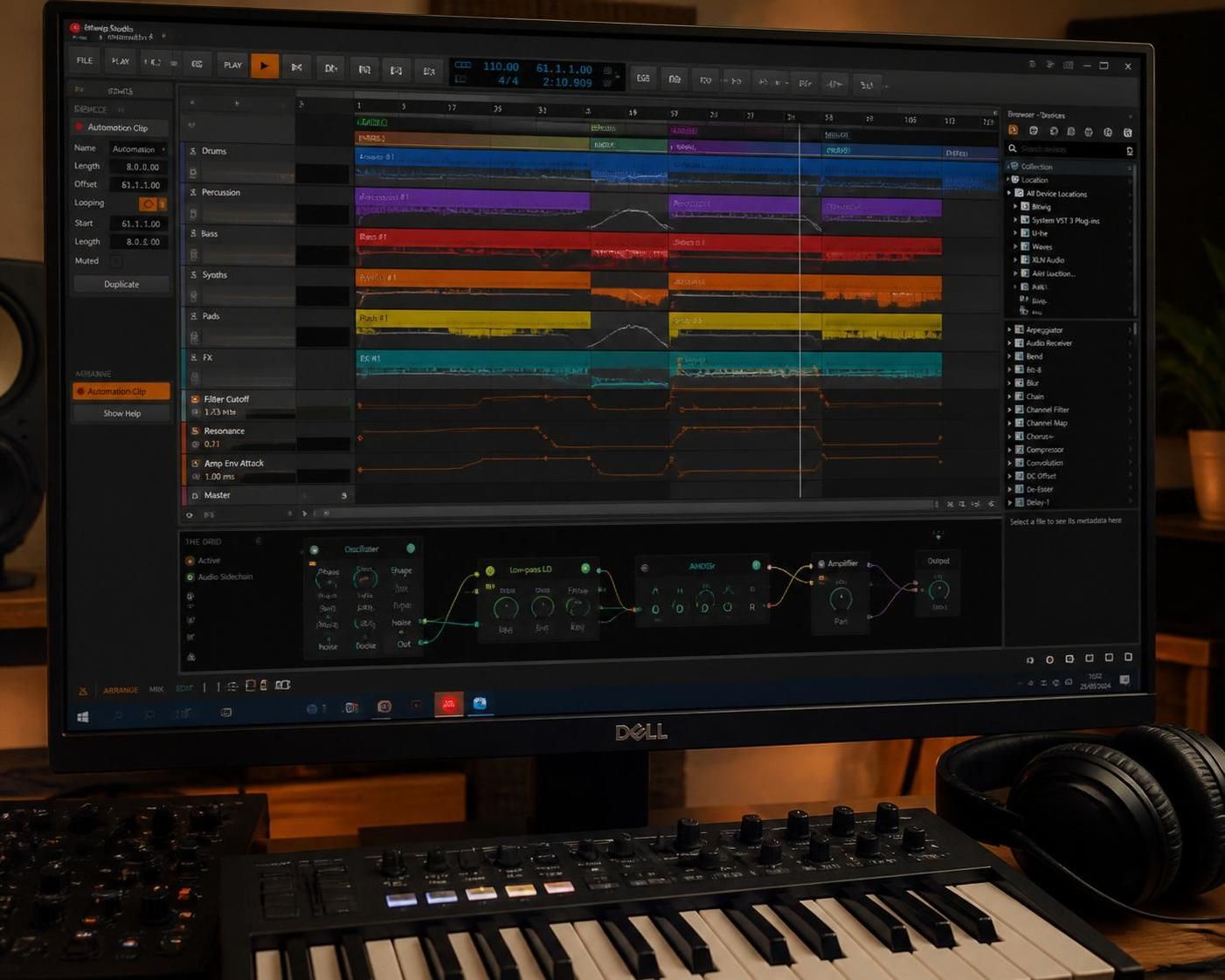 découvrez notre test complet de bitwig studio, explorez ses principales fonctionnalités et comparez les prix de ce puissant logiciel de production musicale daw.