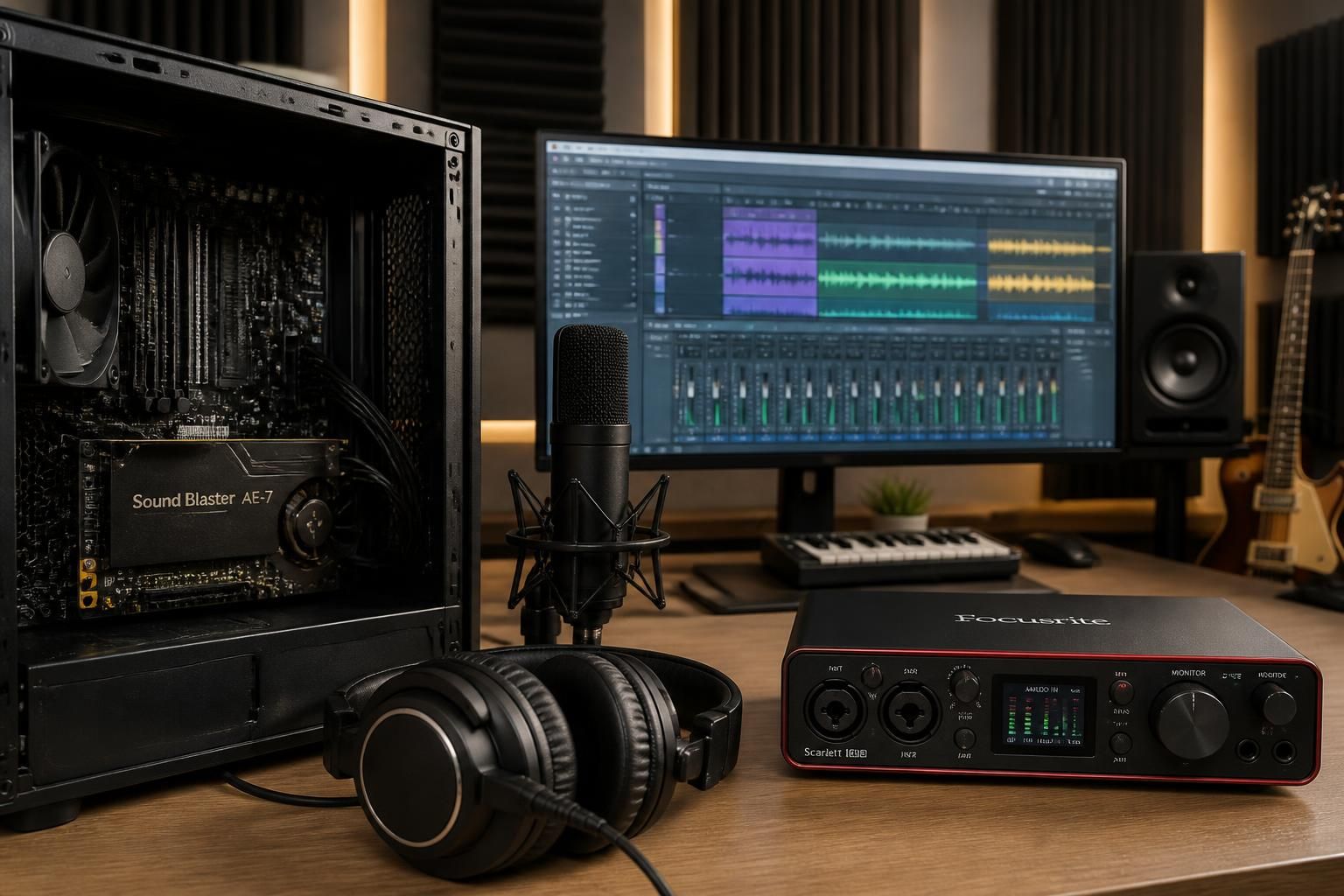 découvrez les différences entre carte son et interface audio, et obtenez des conseils pour choisir l'équipement adapté à vos besoins audio et musicaux.