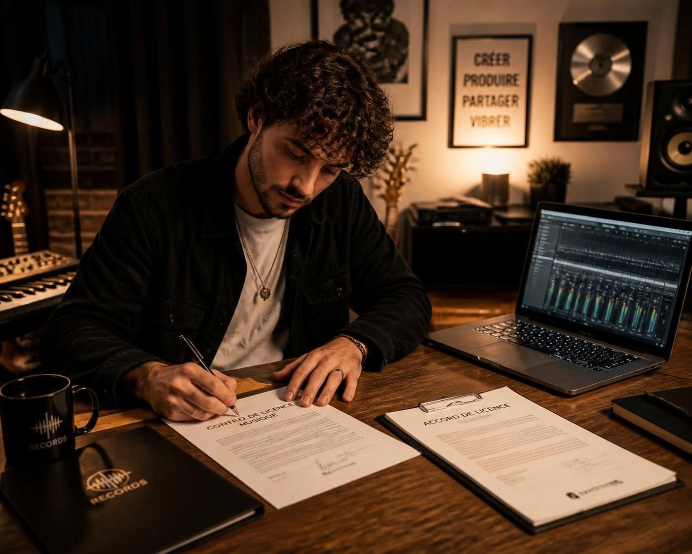 découvrez tout sur le contrat de licence musique : définition, clauses essentielles et pourcentages de rémunération pour bien protéger vos créations musicales.